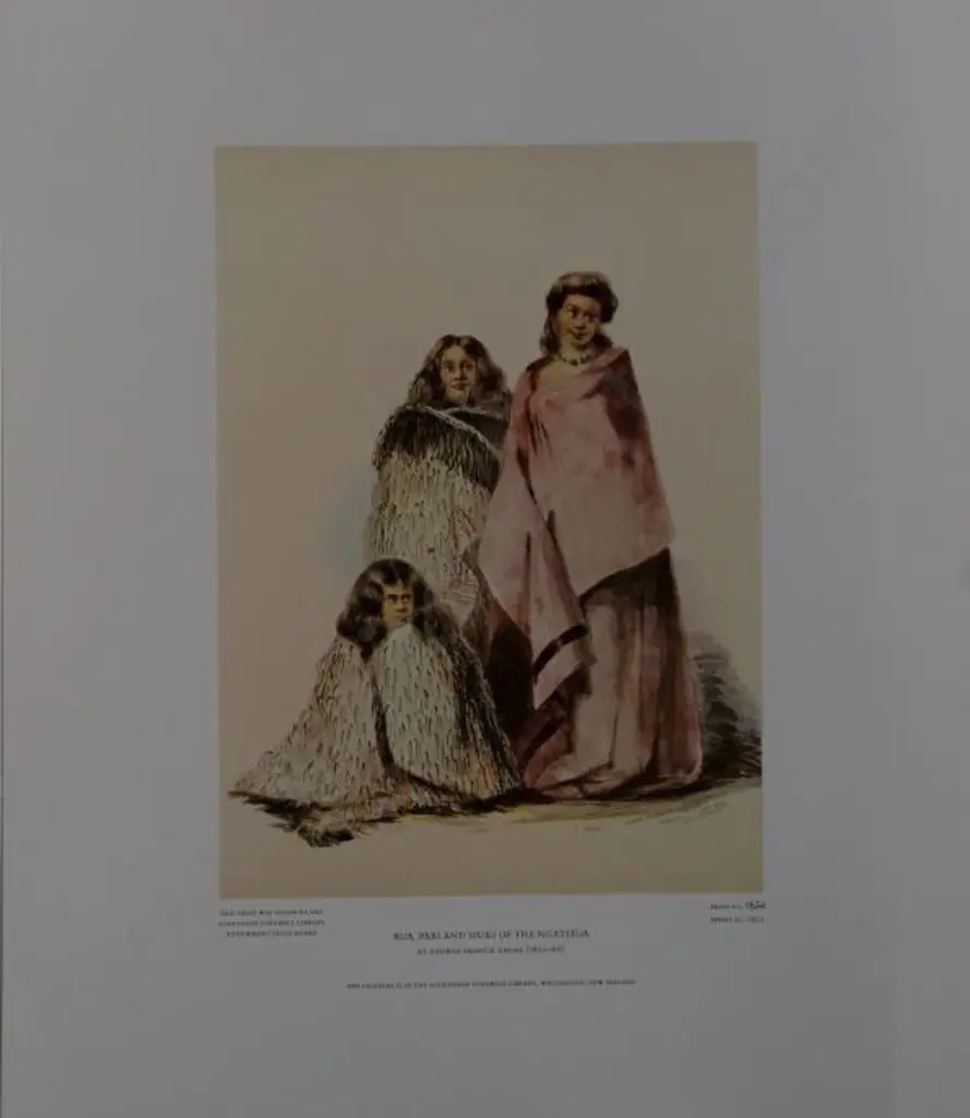 ANGAS, George French (1822-1886) - Rua, Pari and Huki of The Ngatitoa Image 1++