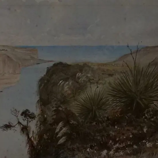 WILLIAMS, E.A. (1824-1898) - Outlying Picket, Patea, 30 March 1865