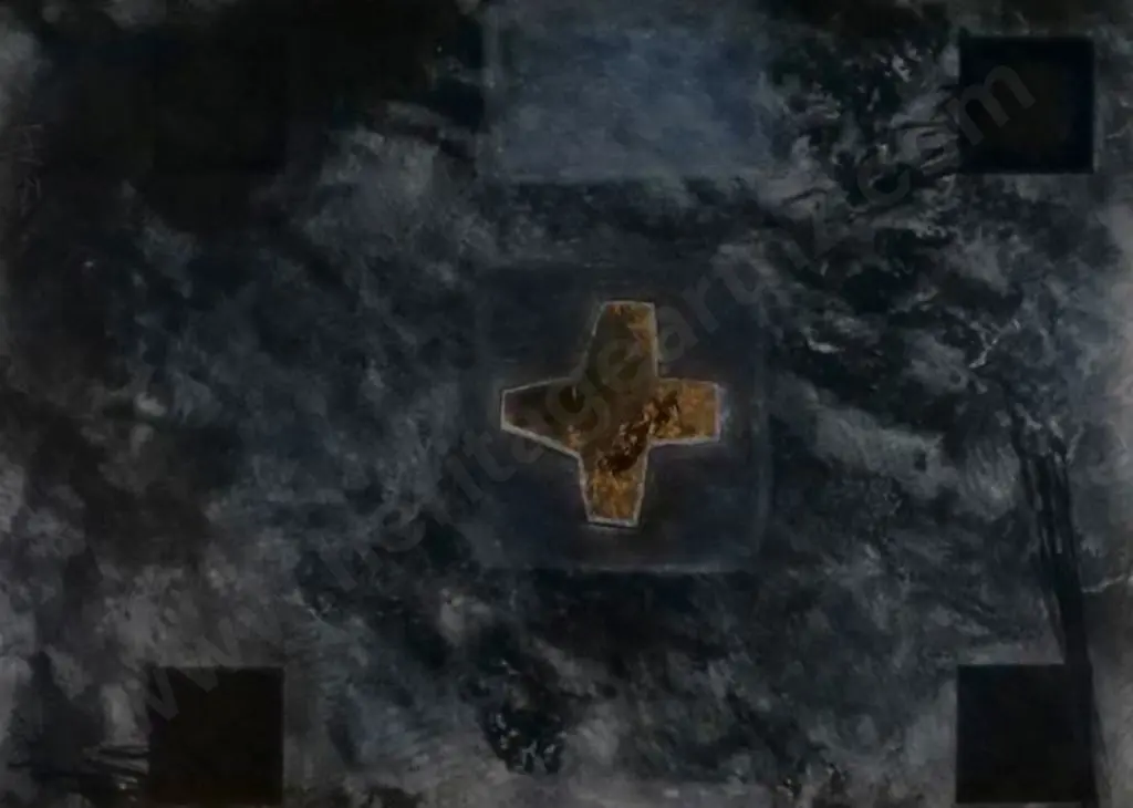 HOTERE, Ralph (1931-2013) - Negro Sobre Image 1++