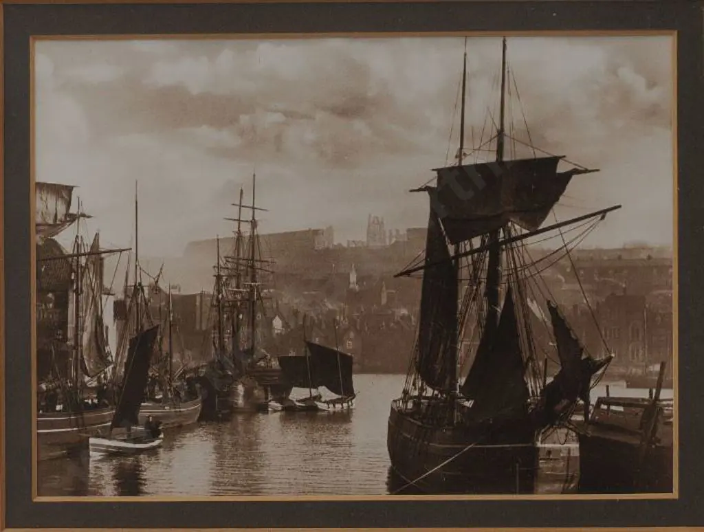 SUTCLIFFE, Frank (1853-1941) - The Dock End, Whitby, 1880 Image 1++