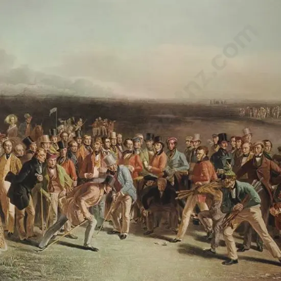 LEES, Charles, R.S.A. (1800-1880) - The Golfers - A Grand Match Played over St Andrew's Links in 1841