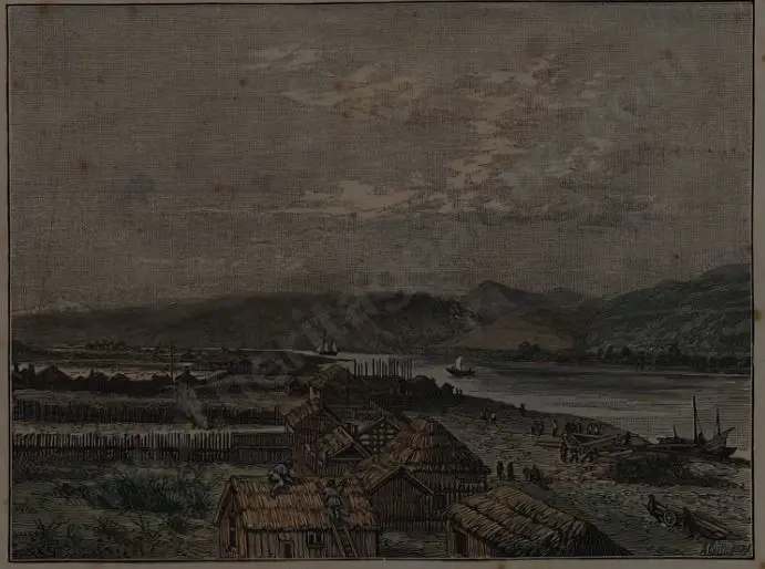 HEAPHY, Charles (after) (1822-1881) - The Town of Petre (Wanganui), 1841 Image 1++