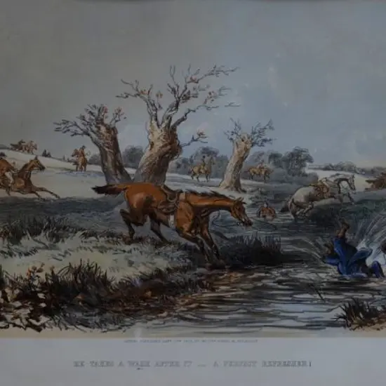 BROWNE, Hablot Knight (1815-1882) - A Perfect Refresher - He Takes a Wash