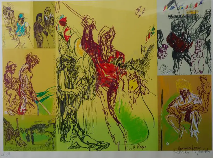 TOPOLSKI, Feliks (1907-1989) - Royal St Georges Golf Club (with sketches of golfers) Image 1++