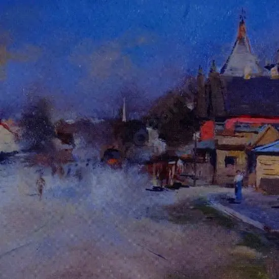 NERLI, Girolamo (1863-1926) - Dunedin Street Scene