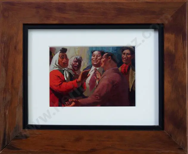 CLARK, Russell (1905-1966) - Otaki Maori Meeting Image 1++