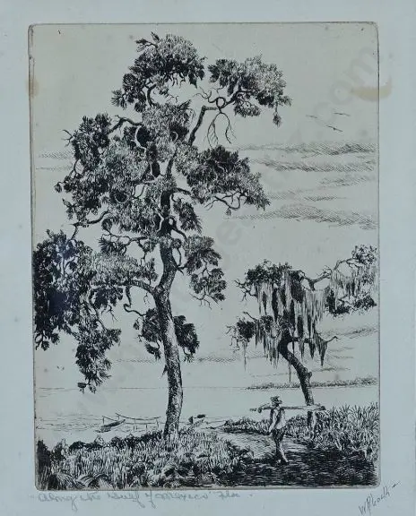 LOCKE, Walter Ronald (1883-1949) - Elm Tree Image 1++