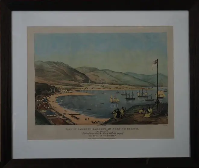 HEAPHY, Charles (1822-1881) - Part of Lambton Harbour in Port Nicholson Image 1++
