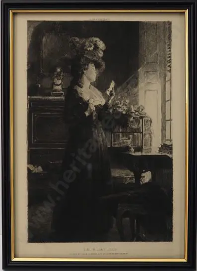 FLEURY, Tony Robert (1837-1911) - The Billet Doux Image 1++