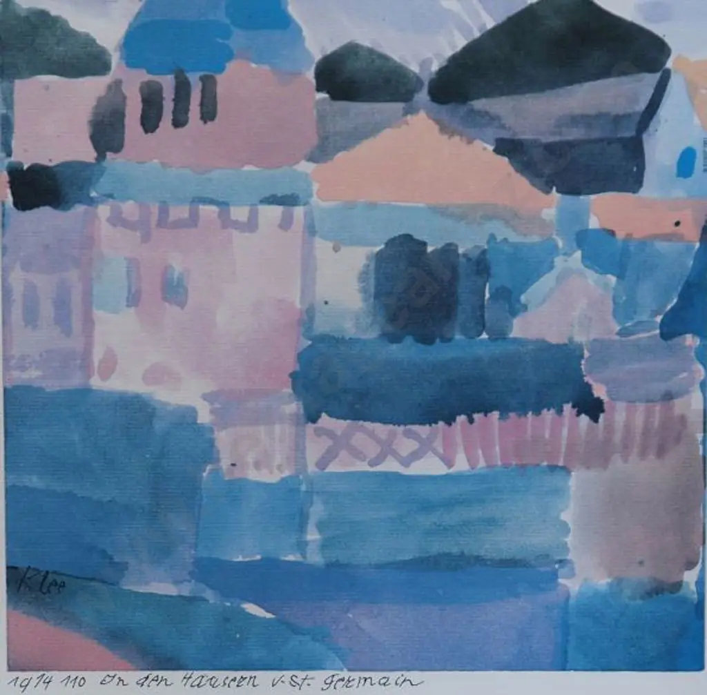 KLEE, Paul (1879-1940) - In den Häusern von St. Germain, 1914 Image 1++