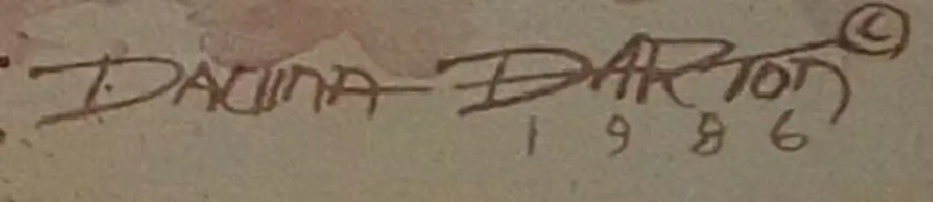 DARTON, Dalina (Active 1980s) - Country Cottage & Flowers - 1986 Image 1++