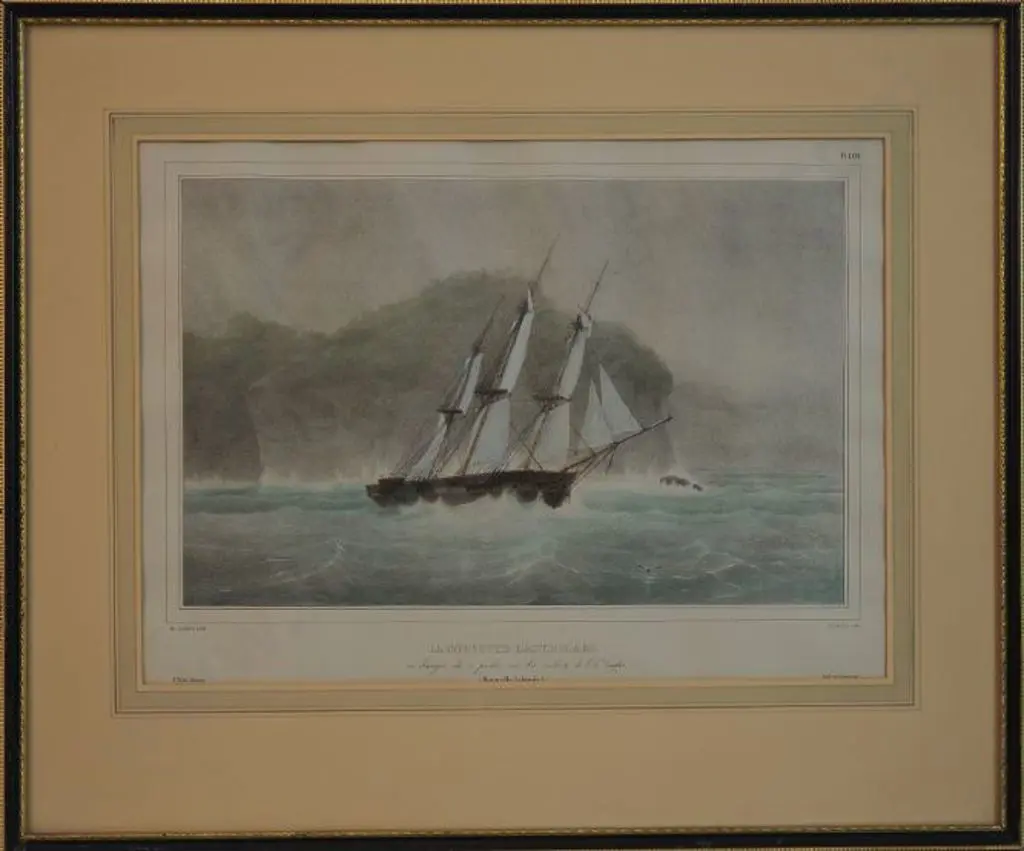 SAINSON, Louis de (1800-1874) - La Corvette Astrolable Image 1++