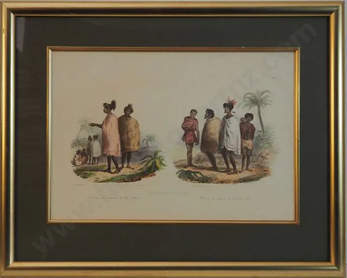 SAINSON, Louis de (1800-1874) - Nouvelle Zelande - Costumes des Naturels du Cap Palliser - Costumes des Naturels du Detroit de Cook Image 1++