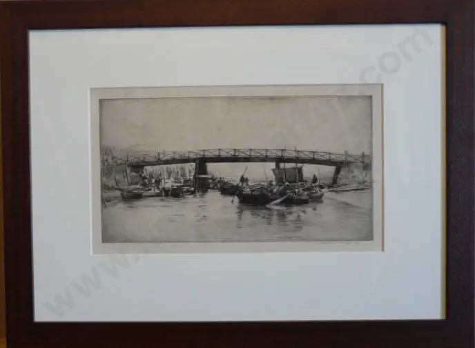 MENPES, Mortimer (1855-1938) - Harbour Scene Image 1++