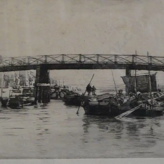 MENPES, Mortimer (1855-1938) - Harbour Scene