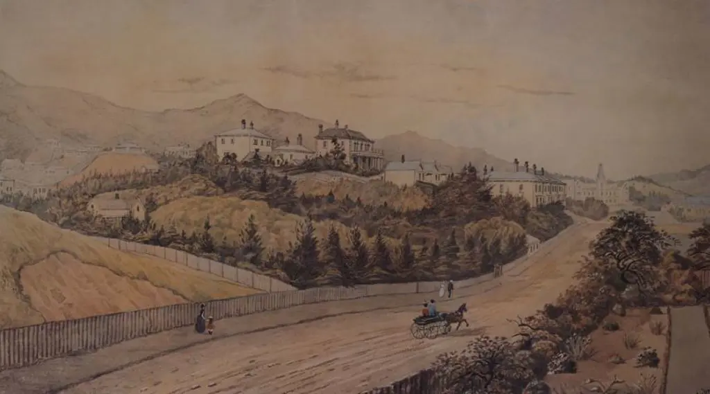 AUBREY, Christopher (Active 1876-1906) - Brougham Street, Wellington 1889 Image 1++