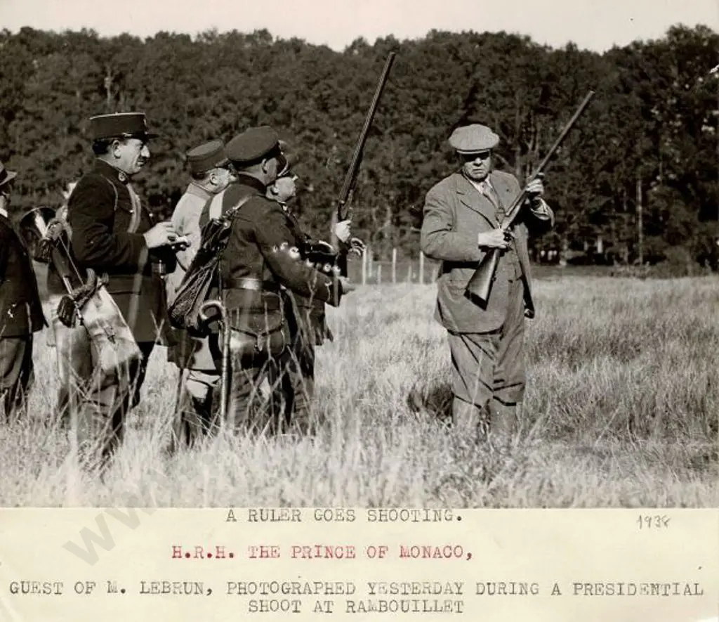 UNKNOWN - H.R.H The Prince of Monaco Goes Shooting, 1938 Image 1++