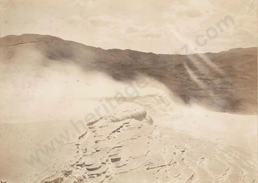 UNKNOWN - Thermal Terraces, Rotorua - late 19th Century Image 1++