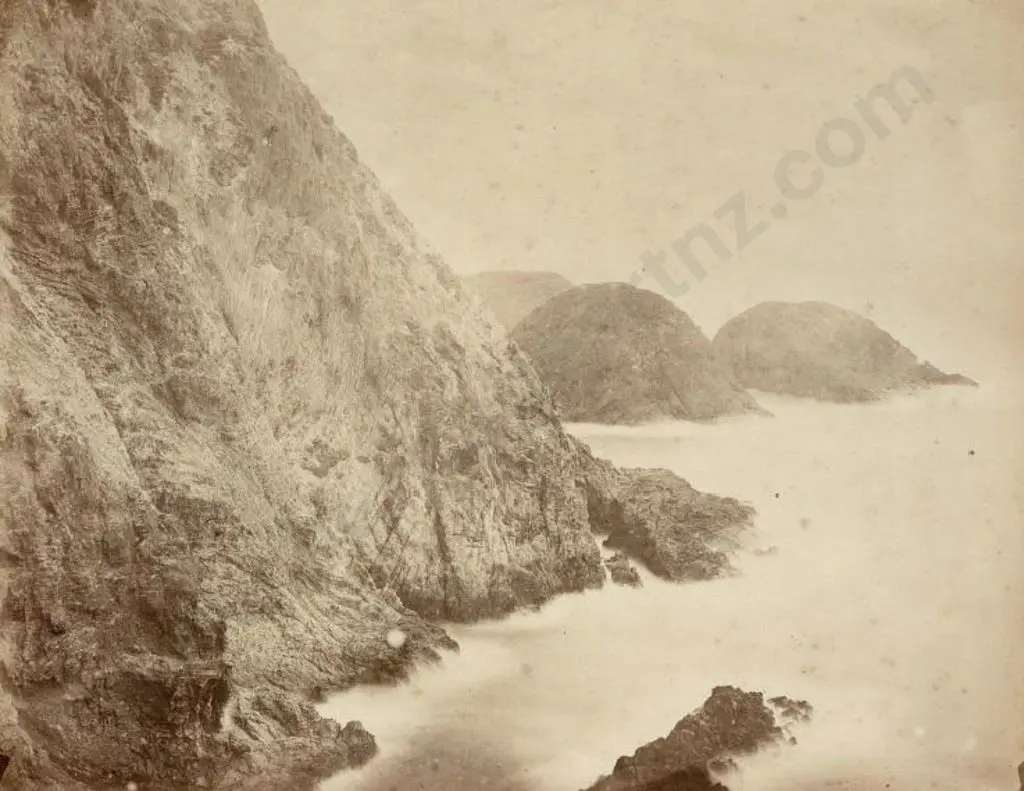 UNKNOWN - Rocky Coastal Scene - Late 19th Century Image 1++