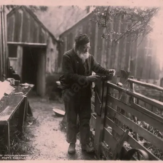 SPENCER, Charles (1854-1933) - Scraping an Acquaintance - Old Man at Workbench