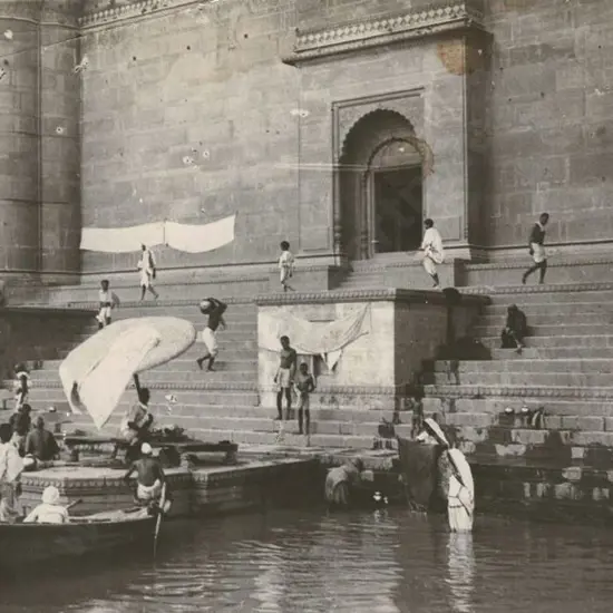 WILSON, Mrs G. - Steps of a Temple on the Ganges, Benares