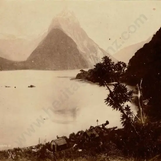 COXHEAD, Frank Arnold (1851-1908) - F.A.C. - Mitre Peak, Milford, c. 1880s