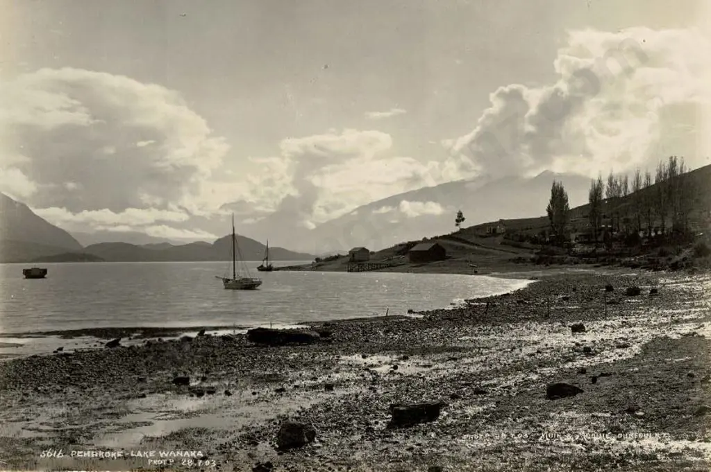 MUIR & MOODIE - Dunedin (1898-1916) - Pembroke, Lake Wanaka, 1903 Image 1++