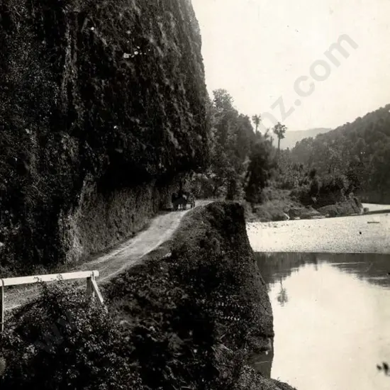 NZ GOVT PUBLICITY (Early 20th Cent.) - Hawk's Crag, Buller Gorge, c.1910