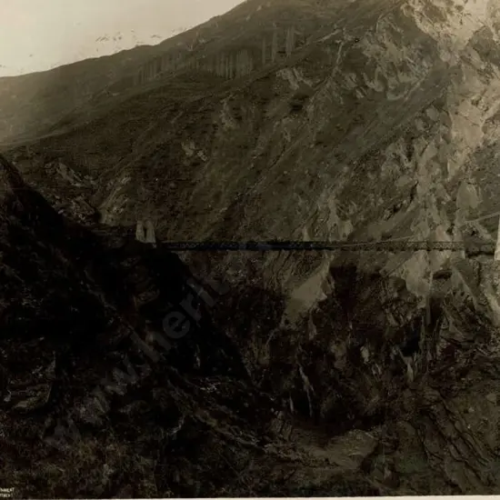 NZ GOVT PUBLICITY (Early 20th Cent.) - Viaduct Across Canyon, c.1910