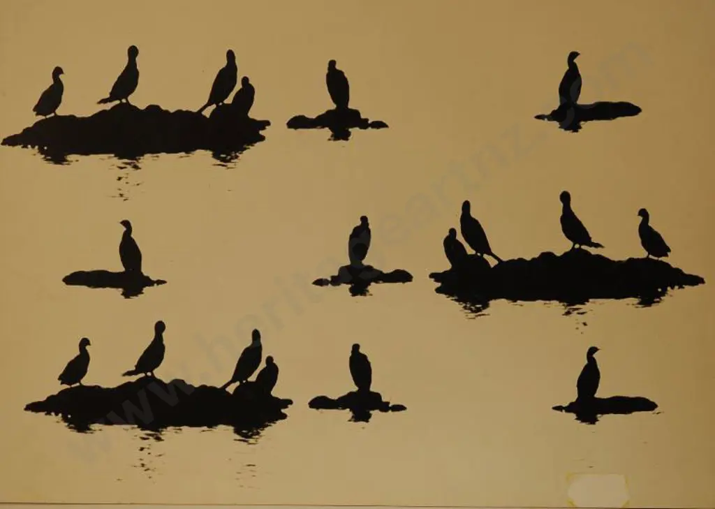 CASBOLT, Frederick Lennard (1896-1987) - Montage of Seagulls Resting Image 1++