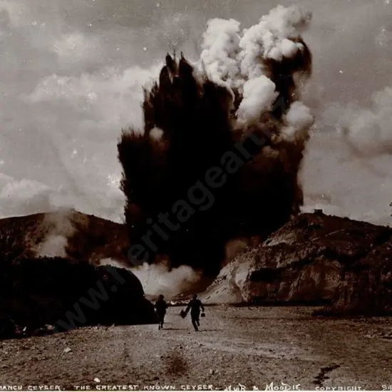 MUIR & MOODIE - Dunedin (1898-1916) - Waimangu Geyser, the Greatest Known Geyser