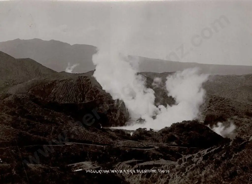 BLENCOWE, James Rasdell (1871-1945) - Desolation, Waimangu - Late 19th Century Image 1++