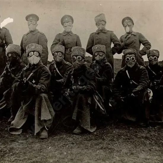 UNKNOWN - Russians Ready for a Gas Attack WW1