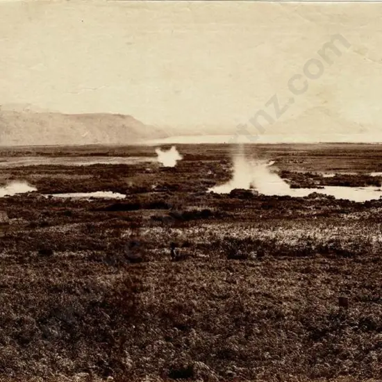 UNKNOWN - Lake Taupo & Boiling Springs, c.1880