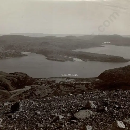 UNKNOWN - Wairoa, Lake Tarawera & Landing Viewed from Mt Tarawera, c.1880
