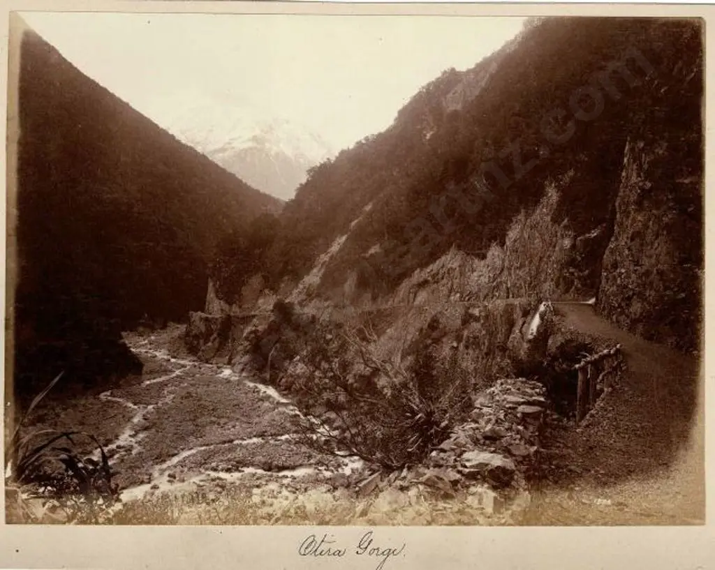 UNKNOWN - Otira Gorge, c. 1880 Image 1++