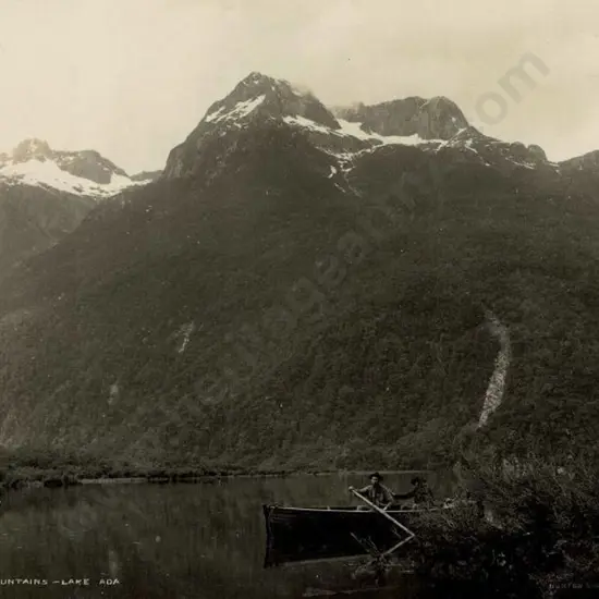 BURTON BROS - Dunedin (1870s-1890s) - Wick Mountains, Lake Ada, c. 1897