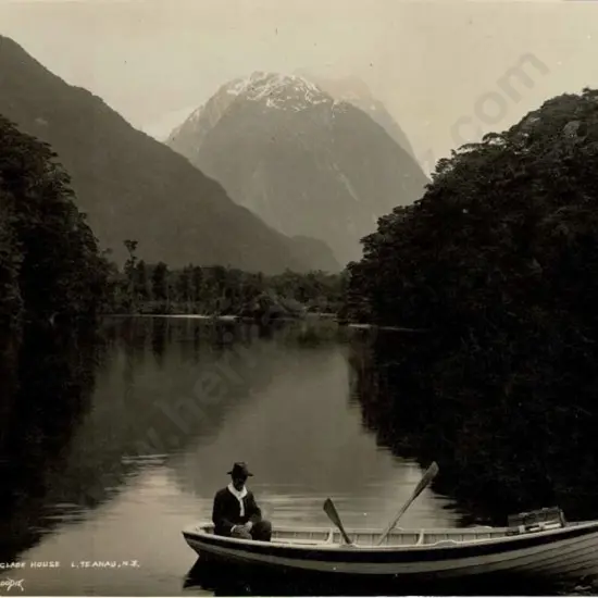 MUIR & MOODIE - Dunedin (1898-1916) - Mt MacKenzie from Glade House, Lake Te Anau, 1908