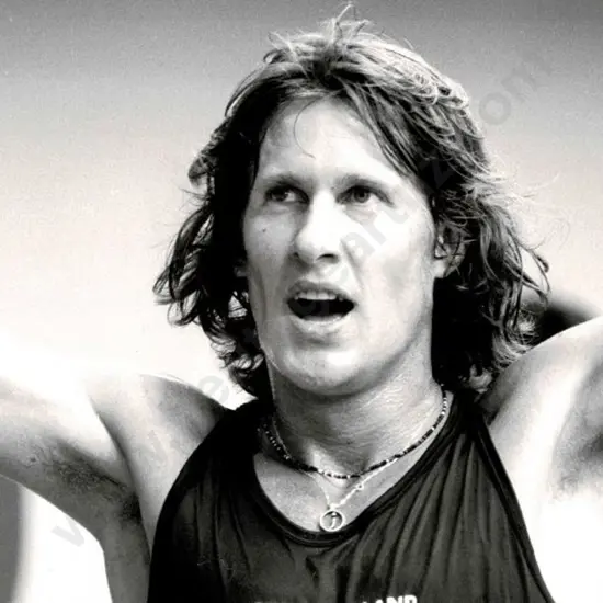 LACEY, E.D  (Active 1970s-1980s) - John Walker (NZ) Celebrates 1500m Victory 1976 Olympics