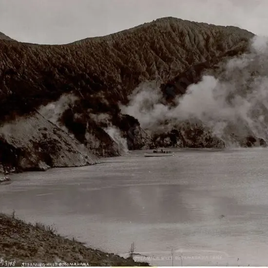 BLENCOWE, James Rasdell (1871-1945) - Steaming Hills Rotomahana, Sept 1908