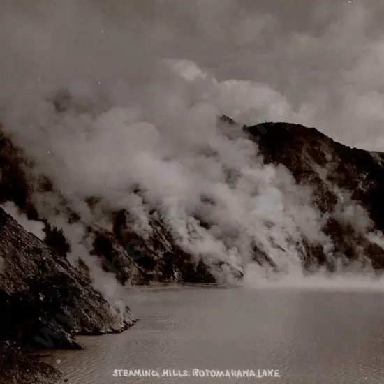 BLENCOWE, James Rasdell (1871-1945) - Steaming Hills, Lake Rotomahana, Sept 1908