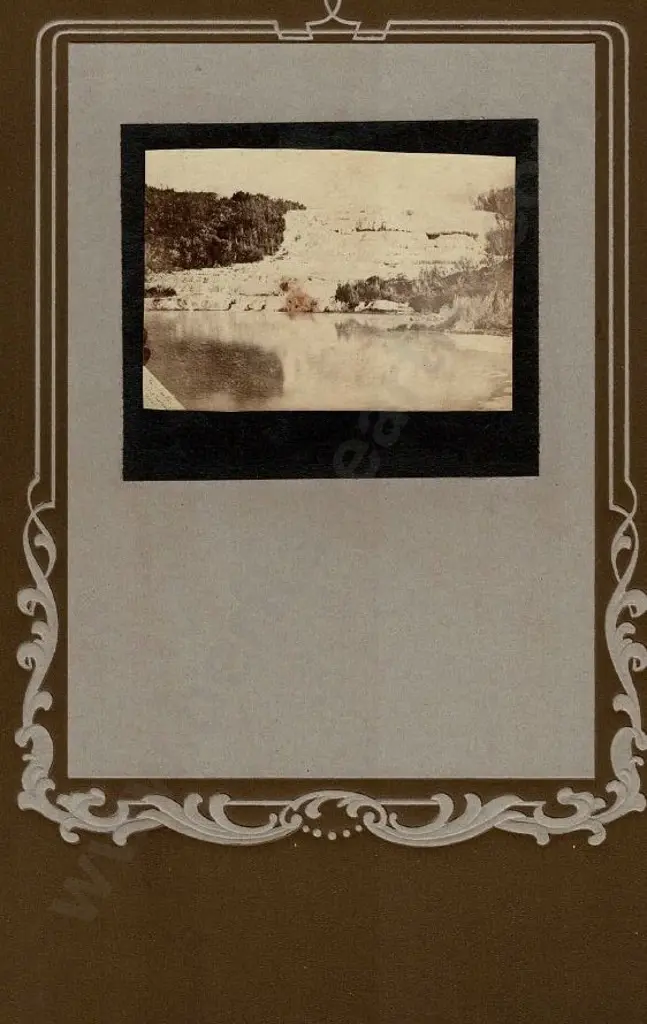 UNKNOWN - White Terraces - Very early Photograph, c.1857 Image 1++