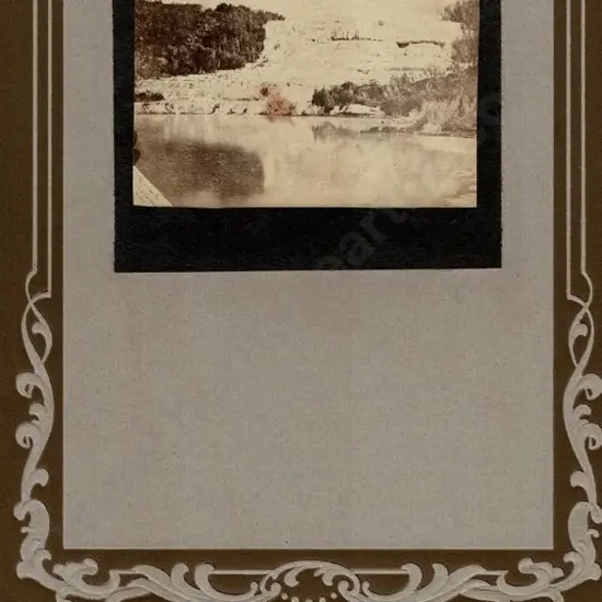 UNKNOWN - White Terraces - Very early Photograph, c.1857