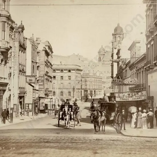 PAINE, John (1833-1908) - Hunter Street, Sydney, c. 1880