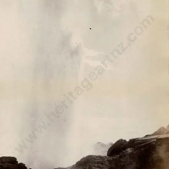 MARTIN, Josiah (1843-1916) - Te Wairoa, Whakarewarewa, c.1880