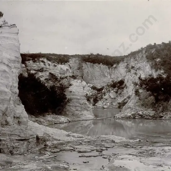MARTIN, Josiah (1843-1916) - Alum Cliffs, Waiotapu, c.1880