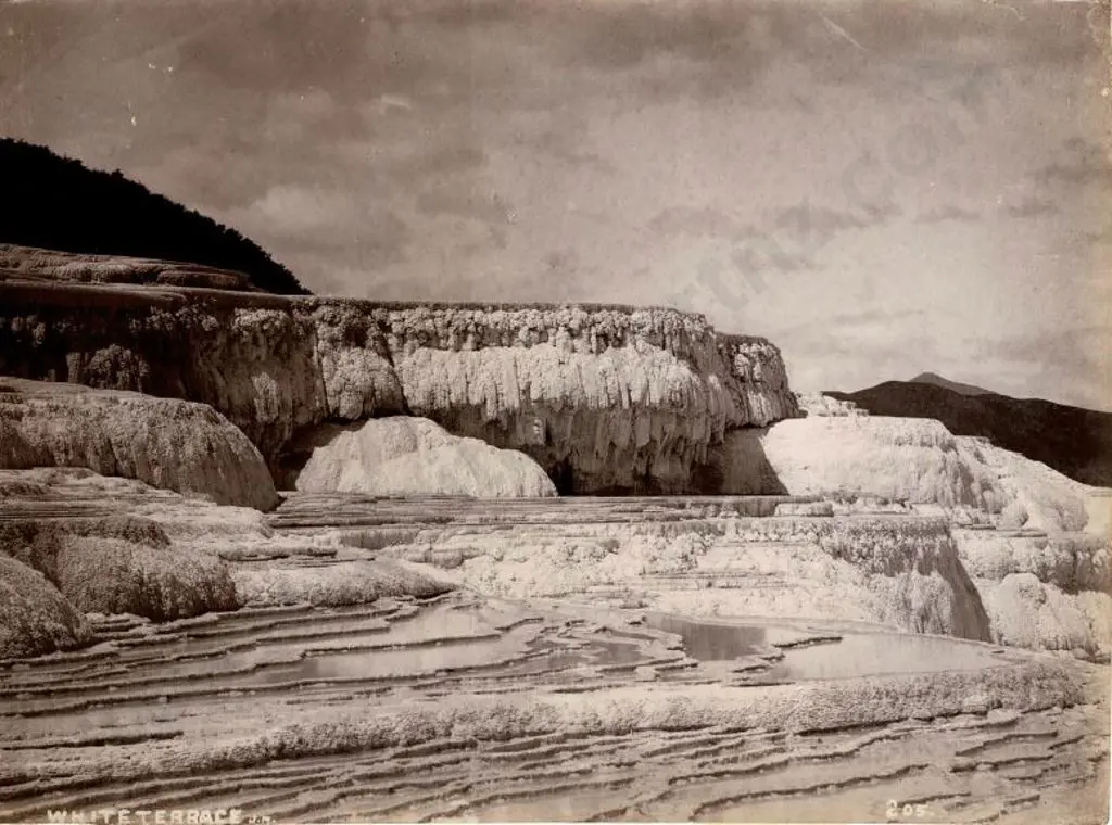 MARTIN, Josiah (1843-1916) - White Terraces, c.1880 Image 1++