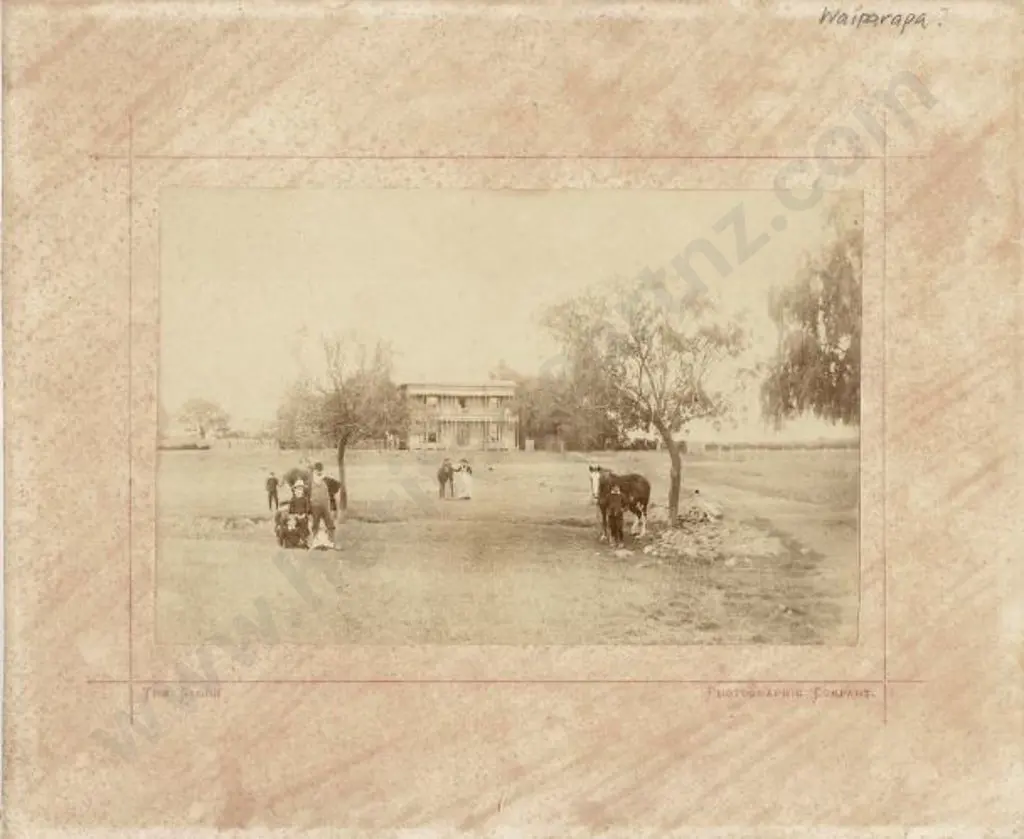 GLOBE Photographic Company - Country Home, Wairarapa, c.1880 Image 1++