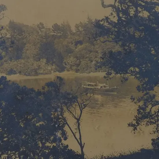 UNKNOWN - Riverboat on River - Late  19th Century