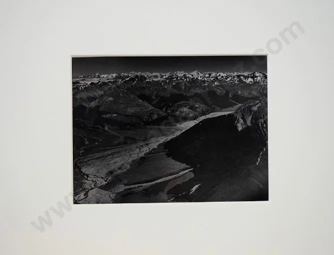 BROWNE, Victor Carlyle (1900-1980) - Looking South over Waimakariri River, c. 1950 Image 1++